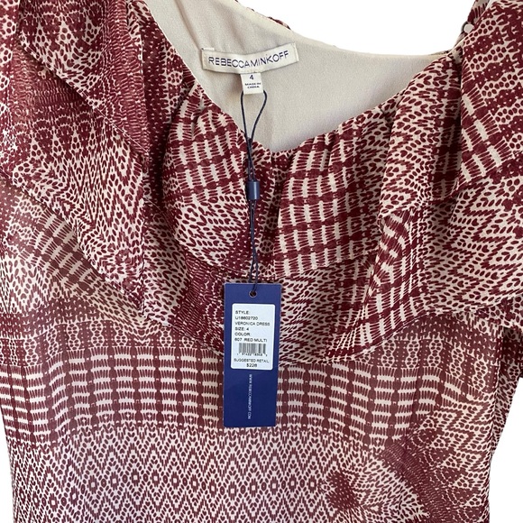 Rebecca Minkoff Red Printed Veronica Maxi Dress NWT Size 4 - Picture 7 of 7